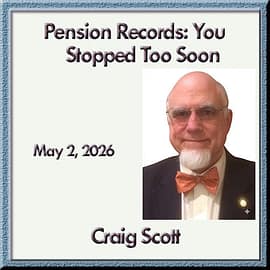 Craig Scott – Pension Records: You Stopped Too Soon Craig Scott – Pension Records: You Stopped Too Soon